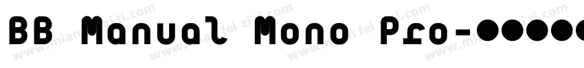 BB Manual Mono Pro字体转换